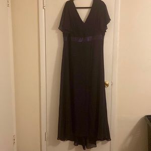 Bridesmaid Dress- Formal Wear- Plum Colored Off the Shoulder